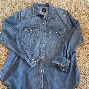Western Style Denim Shirt